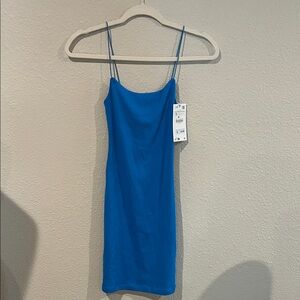 Zara Vibrant Blue Strappy Dress